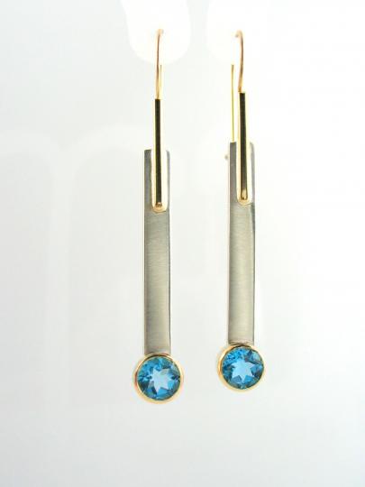 Swiss Blue Topaz Earrings