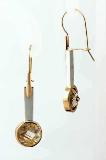 Rutilated Quartz Earrings